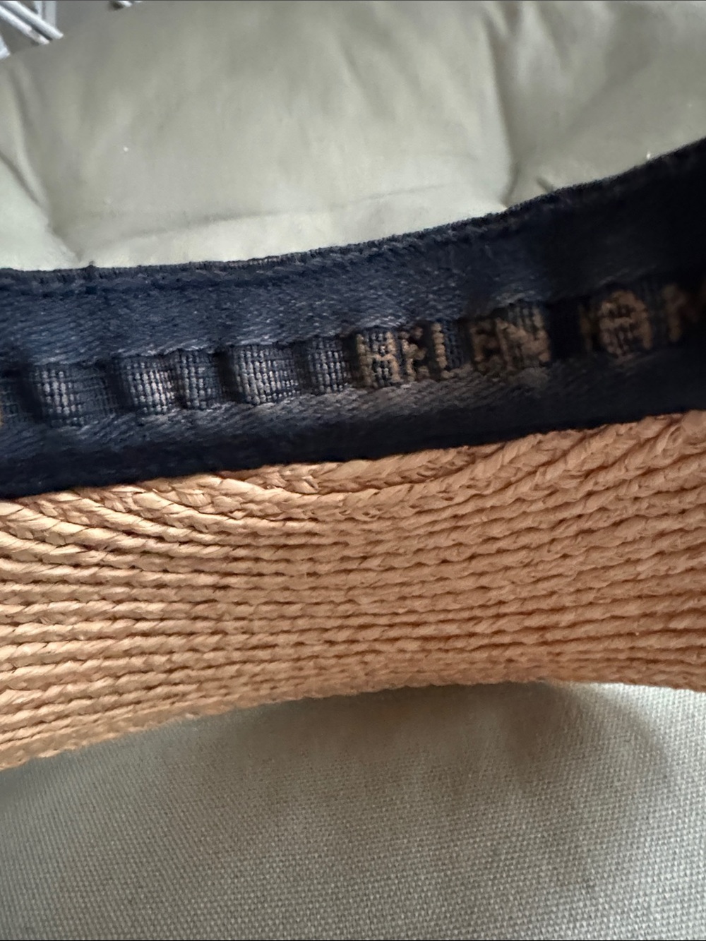 Helen Kaminski Bianca logo visor, natural raffia. guc. - Picture 6 of 6